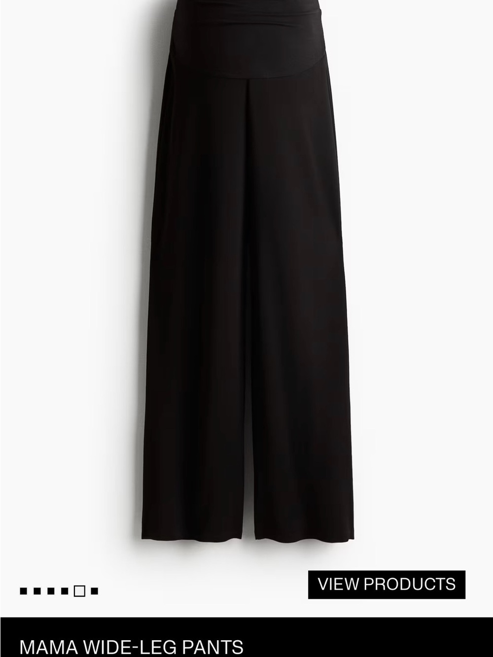 H&M Mama Wide-Leg Pants - L